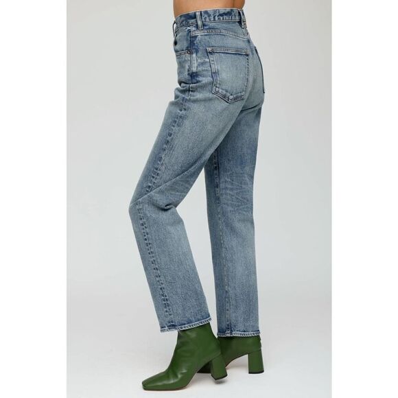 Moussy Vintage WOODHAVEN WIDE STRAIGHT Jeans blue 28” - Picture 2 of 11